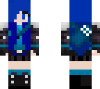 blue haired girl