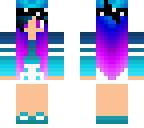blue ombre girl