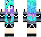 blue ombre girl