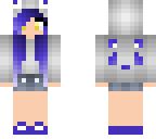 blue panda girl