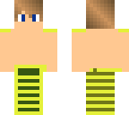 boy with stripy swim suit