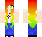 cool rainbow girl