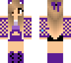 cute purple girl