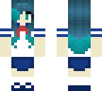 cyan yandere girl