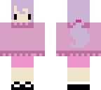fixed cute girl with purple hair again