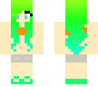 girl with green hair