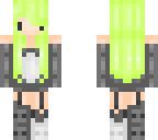 green haired chibi