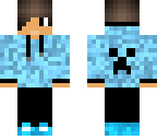 guy with blue hoodies