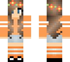 orange flower girl
