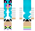 pretty blue haired girl