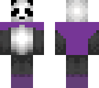 purple winter panda
