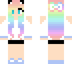 rainbow girl skin comp