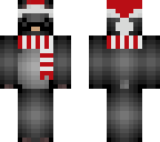 red scarf and hat mustache