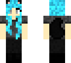 aqua hair wolf girl