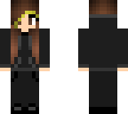 black hoodie girl with highlights
