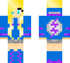 blue and blond girl flash