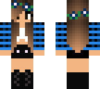 blue checkered girl