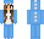 blue dinosaur girl