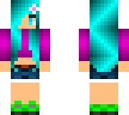 blue haired girl