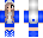 blue panda girl