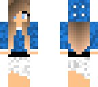 cute blue girl with beaine