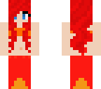 lava red mermaid