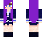 ldshowdowlady with purple hair