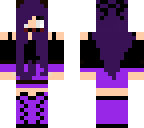 my skin with purps hair