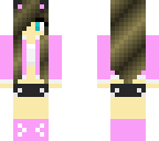 pink kitty cat girl