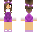 purple girl with short hair