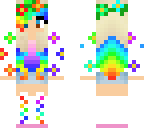 rainbow flower girl