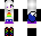 rainbow goth wolf