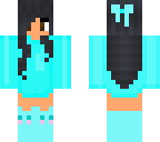 aphmau whith a blue dress