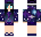 blue galaxy girl