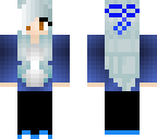 blue haired girl