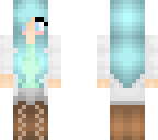 blue haired girl