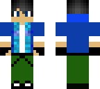blue hoodie boy