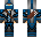 blue ninja glowing eyes fixed