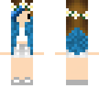 chibi blue dip dye