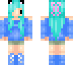 cute blue chibi