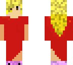 girl in a red dress