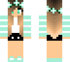 mint flower girl