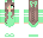 mint green girl