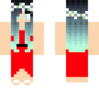 overtherainboz's skin with a red dress