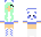 panda mint girl