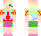 rainbow haired race car girl