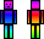 rainbow ombre skin