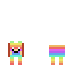 small rainbow dog wolf