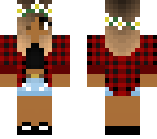 tumblr girl with red plaid