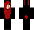 back and red bunny girl